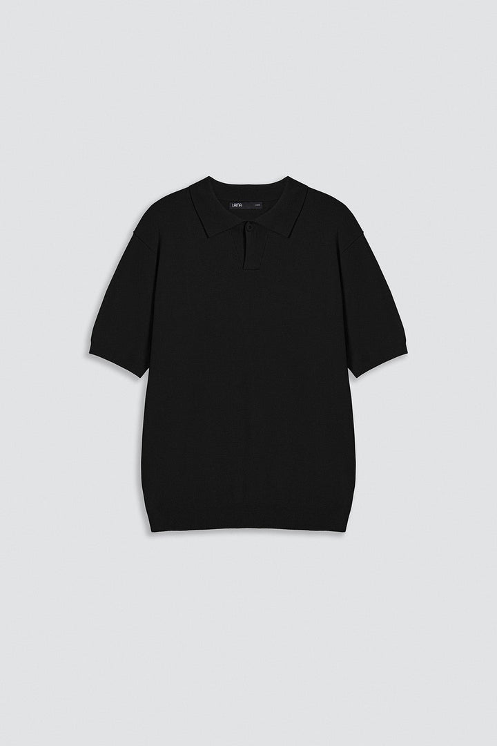 BLACK JHONNY COLLAR POLO