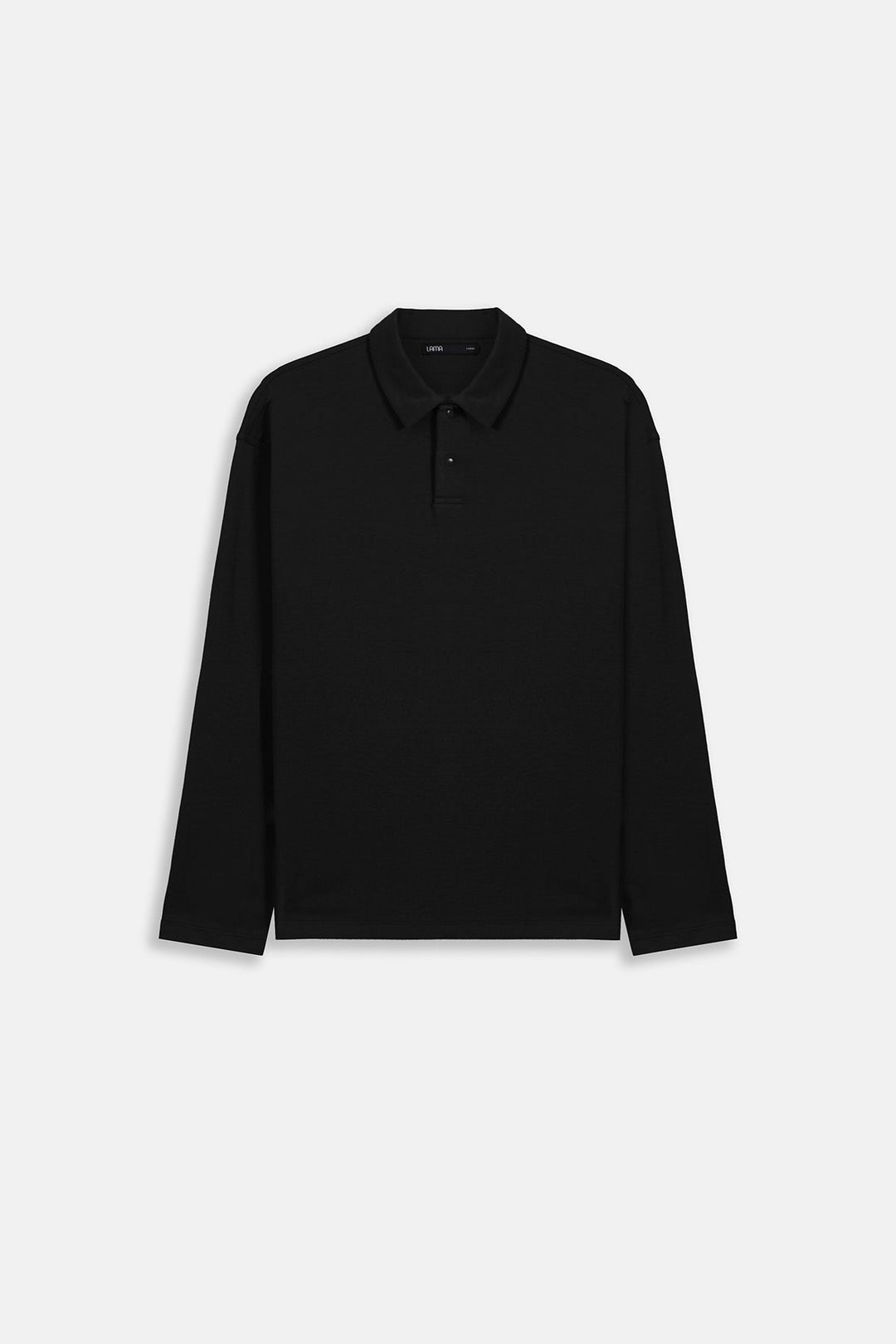 BLACK HERITAGE LONG SLEEVE POLO
