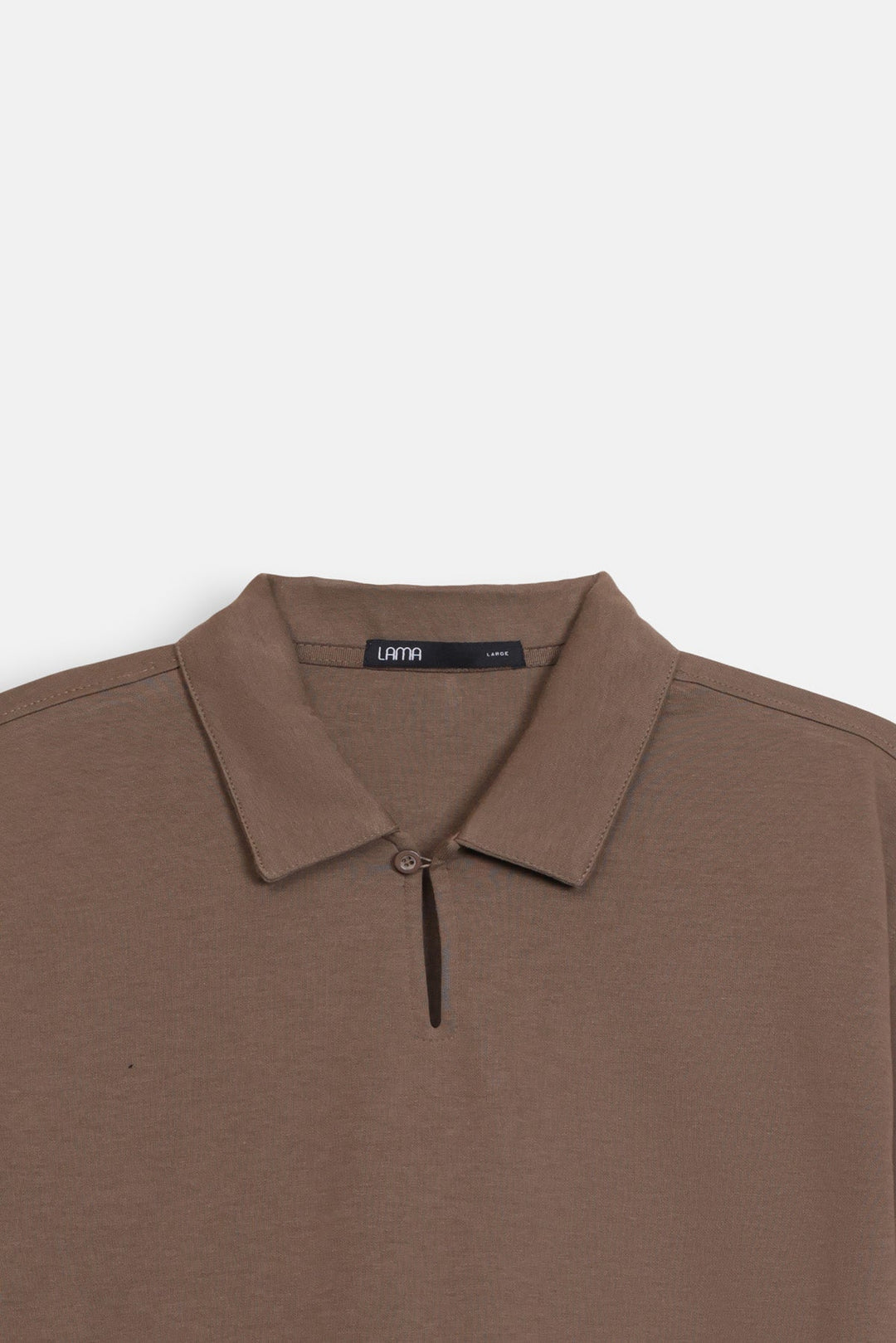 OPEN V NECK COLLAR POLO