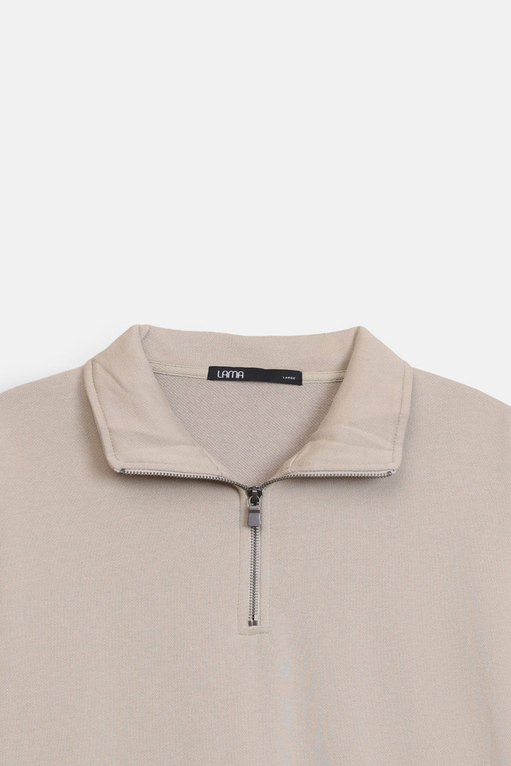 EVERYDAY MOCK NECK ZIP SWEAT