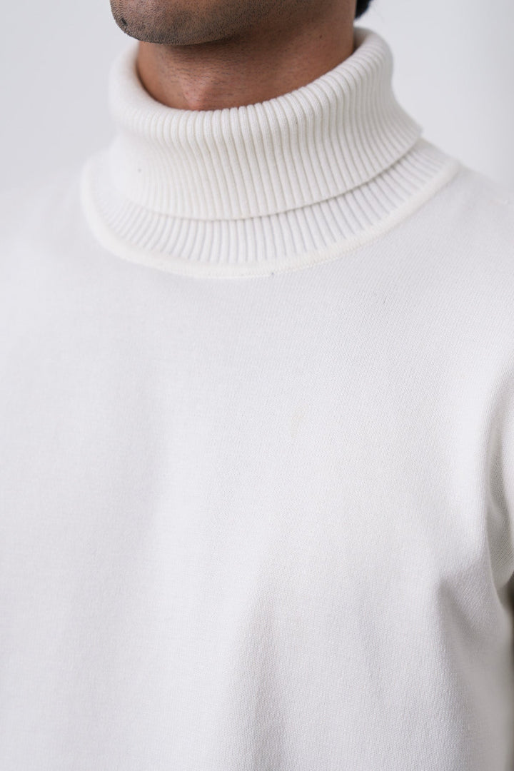 OFF WHITE ESSENTIAL TURTLENECK