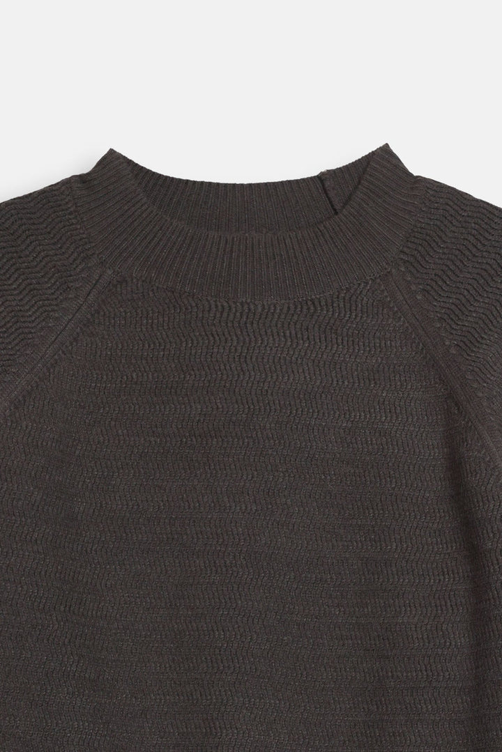 TEXTURED RAGLAN SWEATER