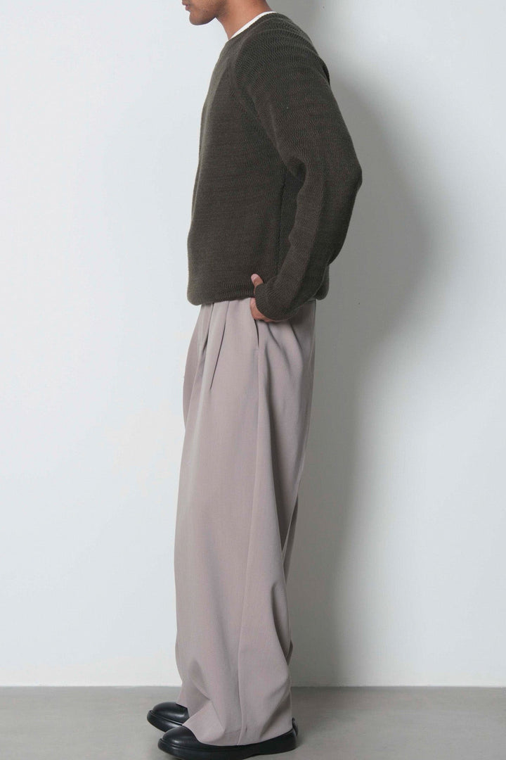 TEXTURED RAGLAN SWEATER