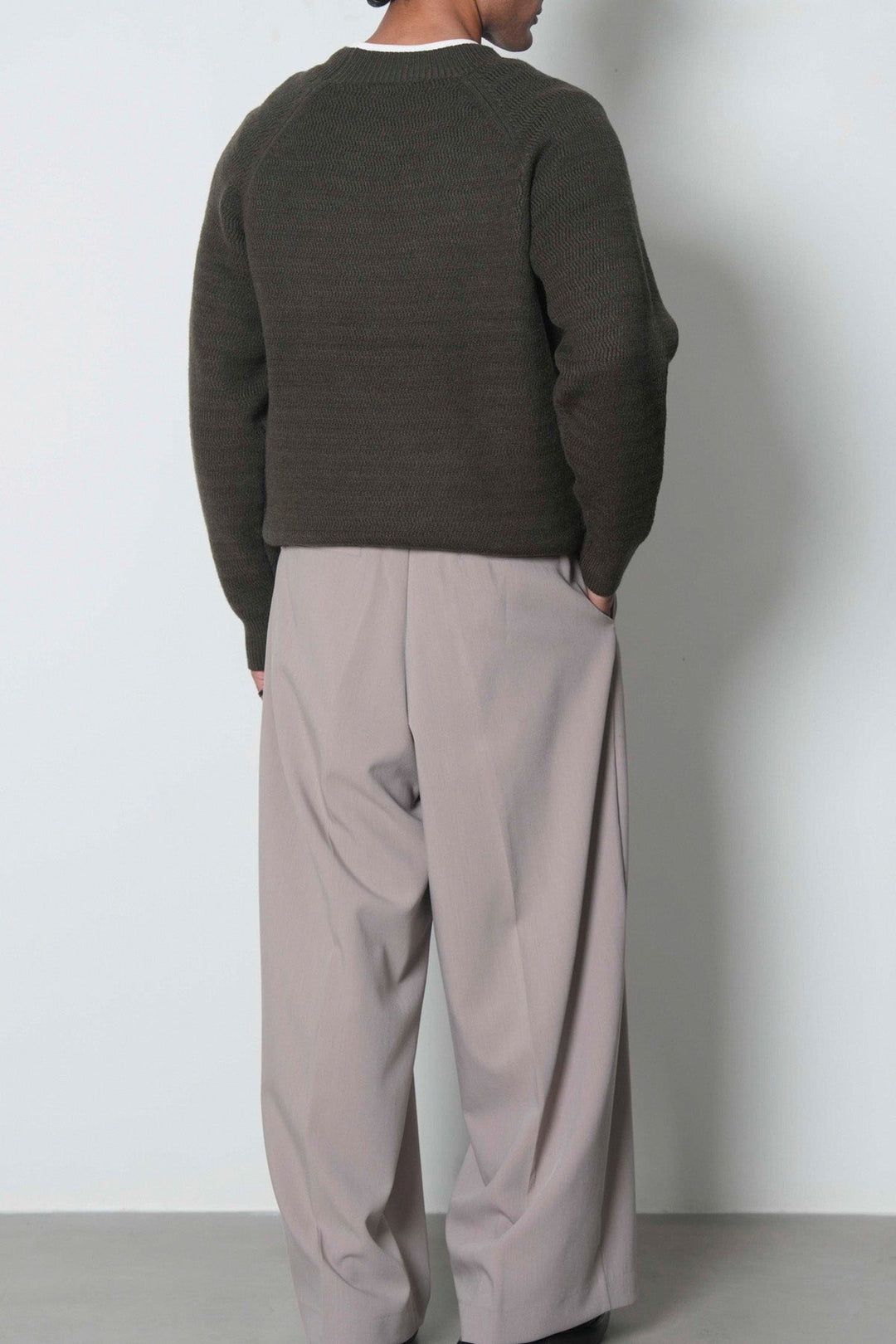 TEXTURED RAGLAN SWEATER