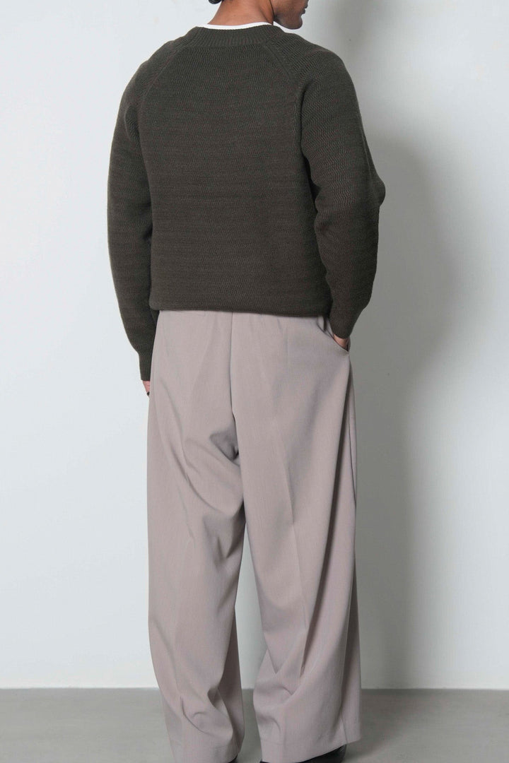 TEXTURED RAGLAN SWEATER