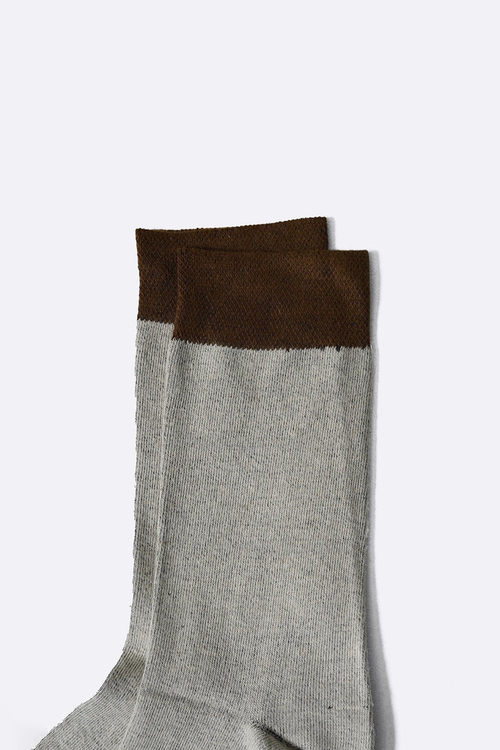BROWN RED 2-PACK CREW SOCKS