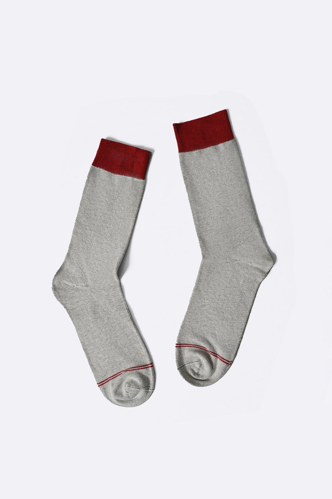 BROWN RED 2-PACK CREW SOCKS