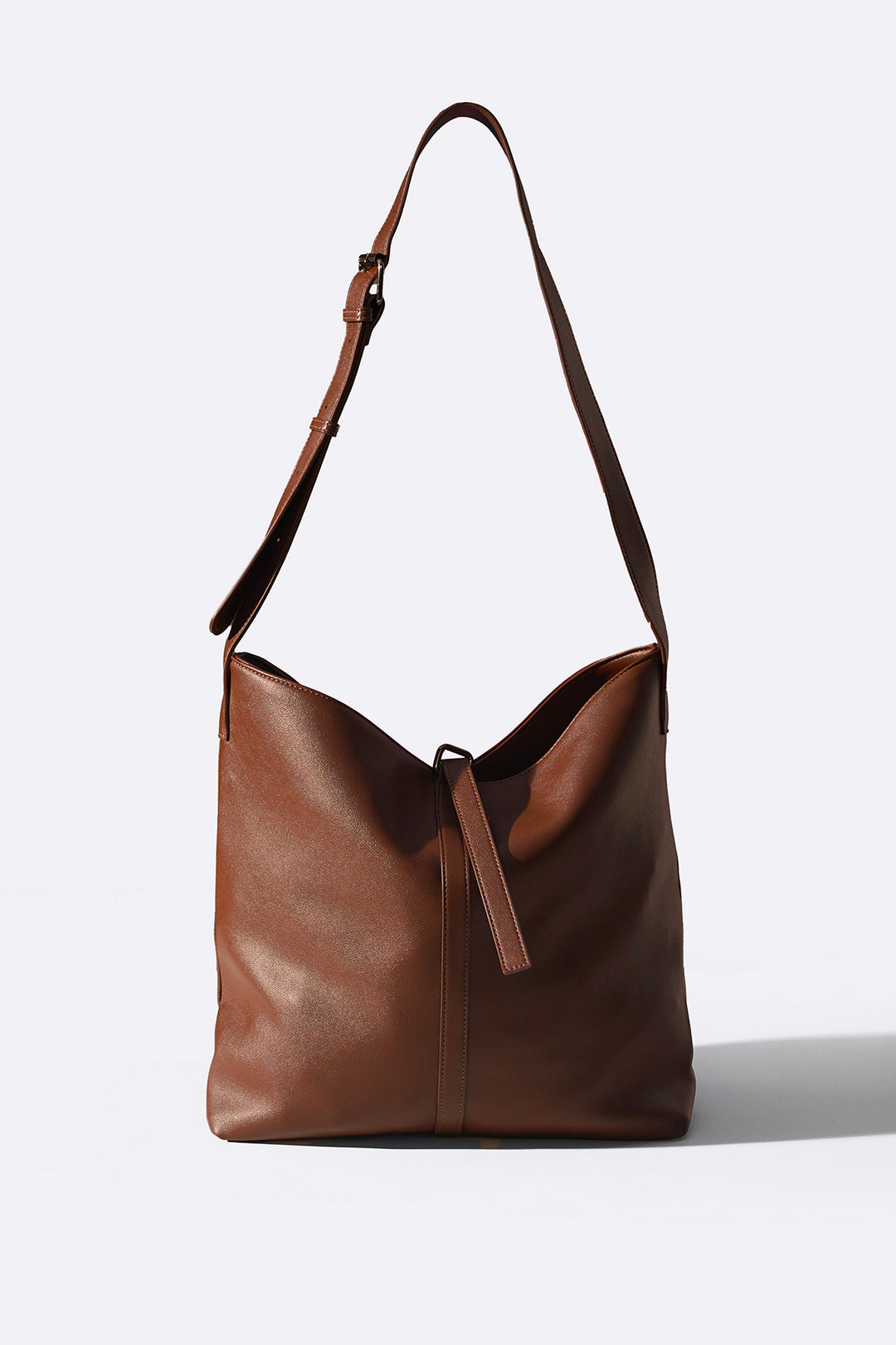 BROWN CITY SLOUCH BAG