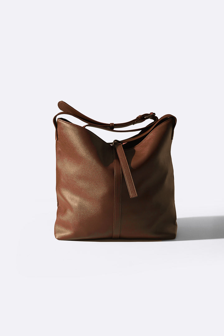 BROWN CITY SLOUCH BAG