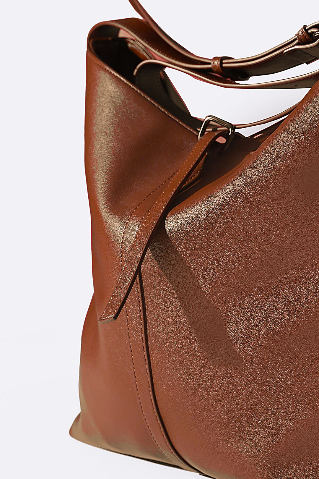 BROWN CITY SLOUCH BAG