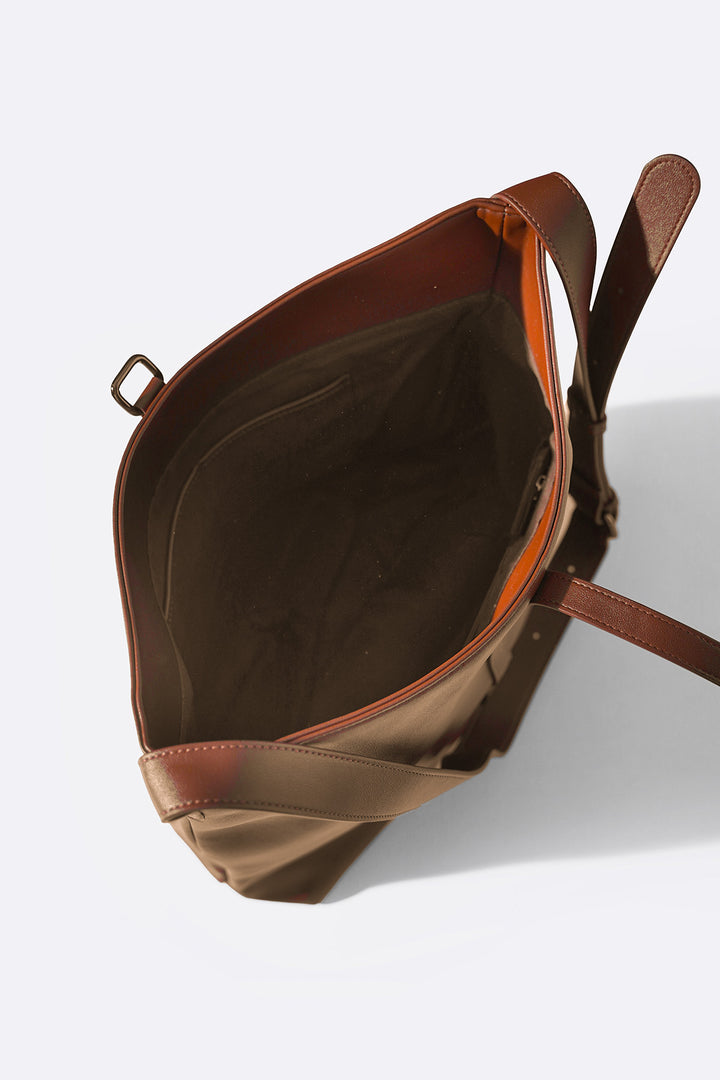 BROWN CITY SLOUCH BAG