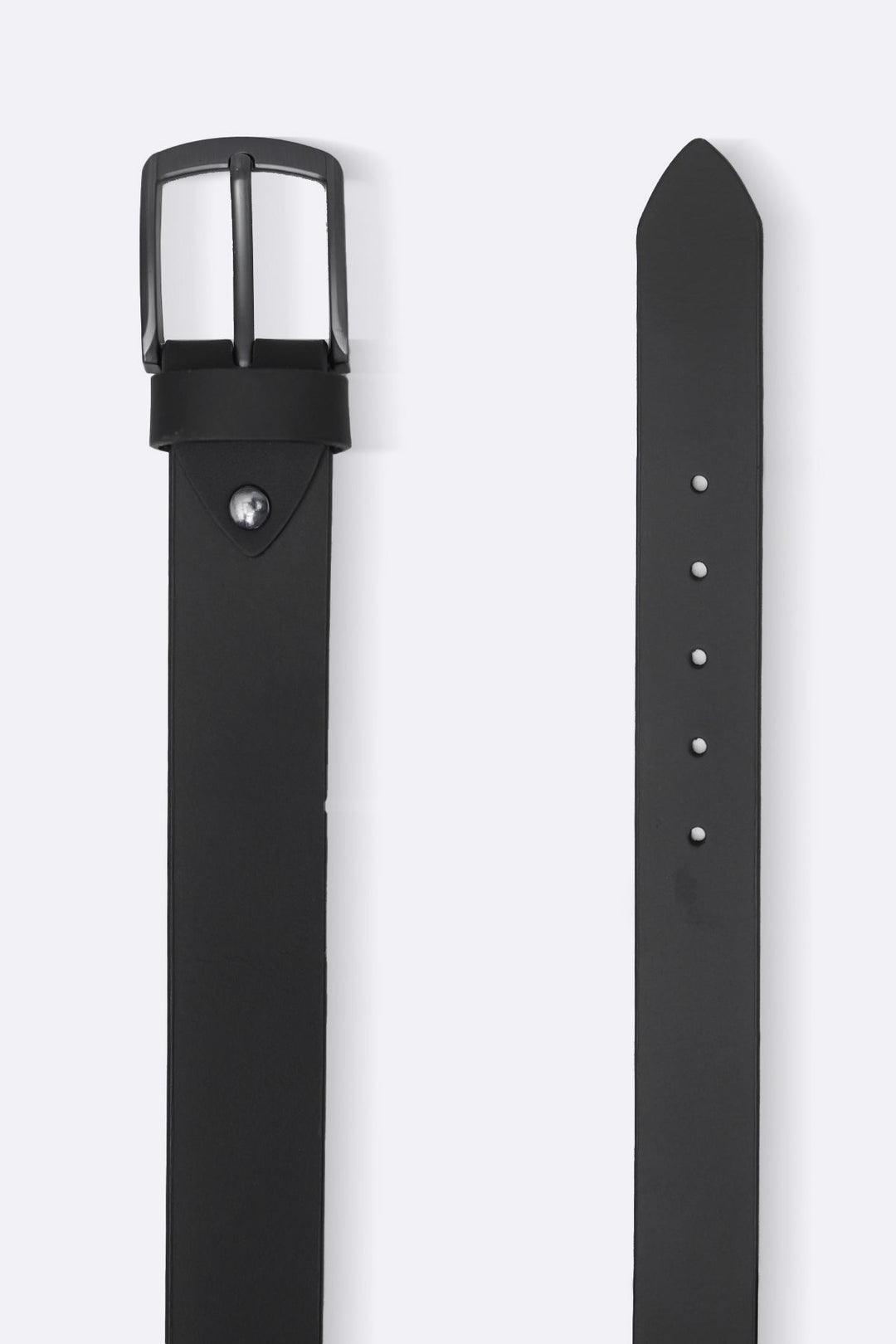 BLACK WIDE LEATHER BELT