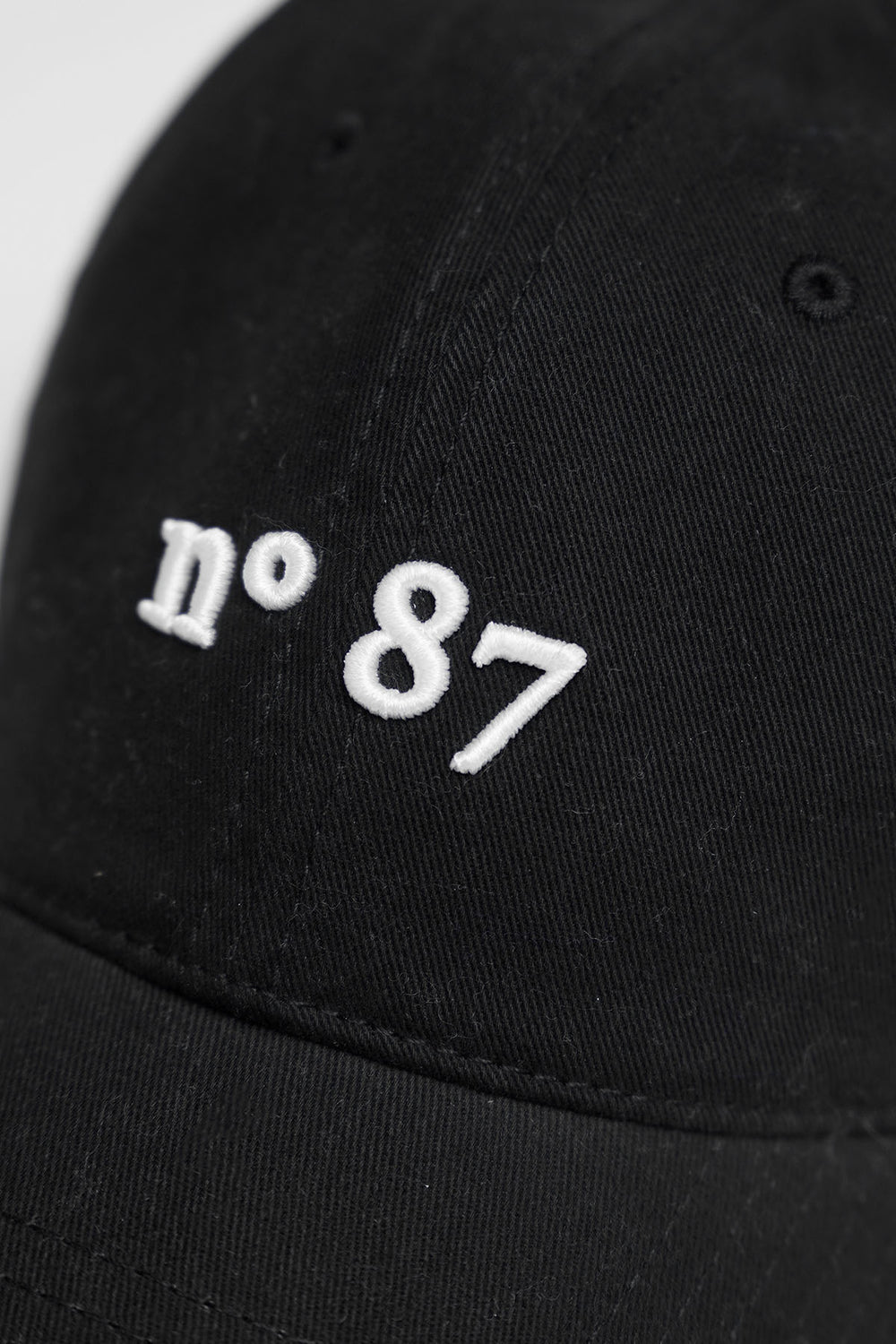 BLACK NO. 87 COTTON CAP