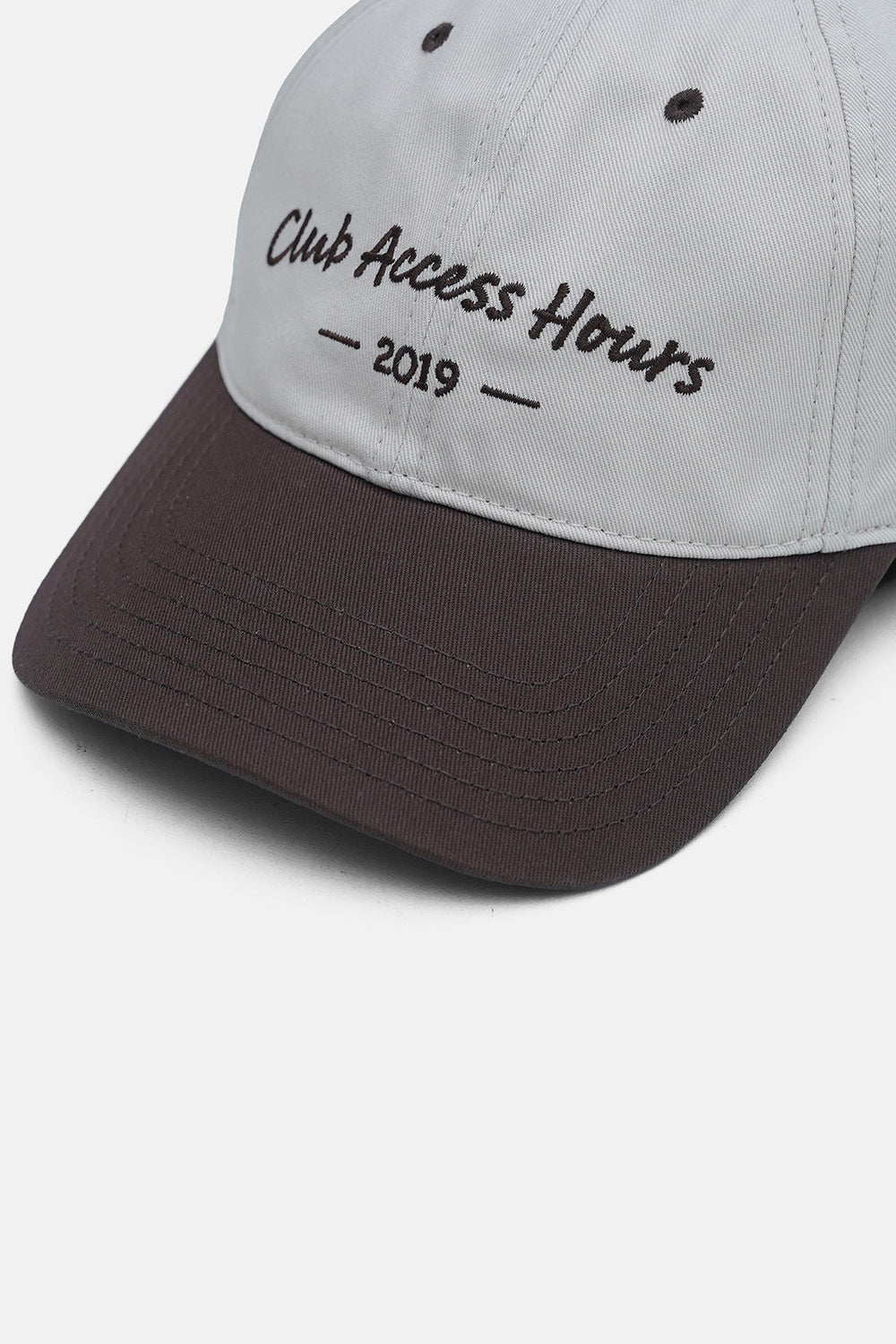 BEIGE-CLUB ACCESS COTTON CAP