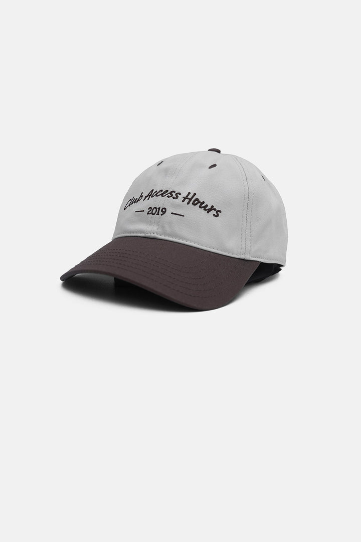 BEIGE-CLUB ACCESS COTTON CAP