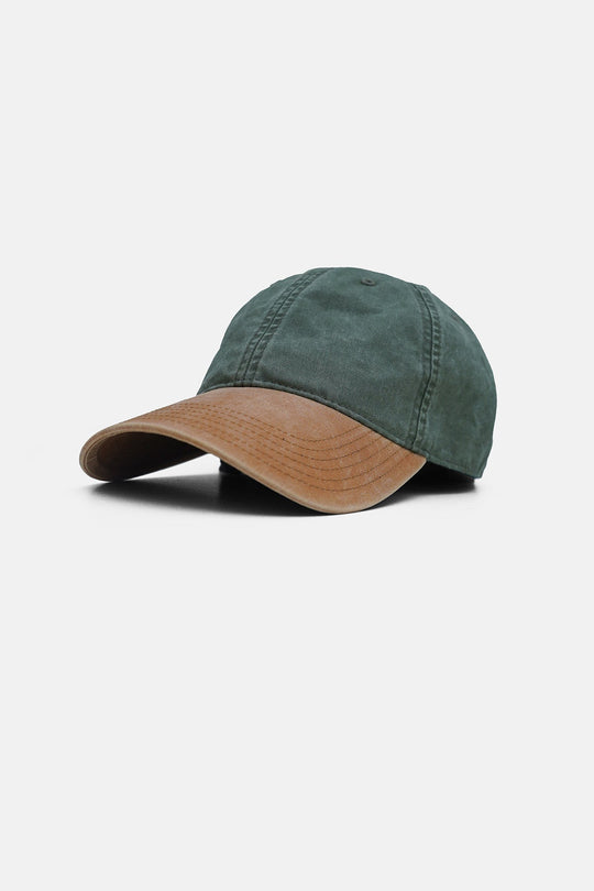 OLIVE-CONTRAST COTTON CAP