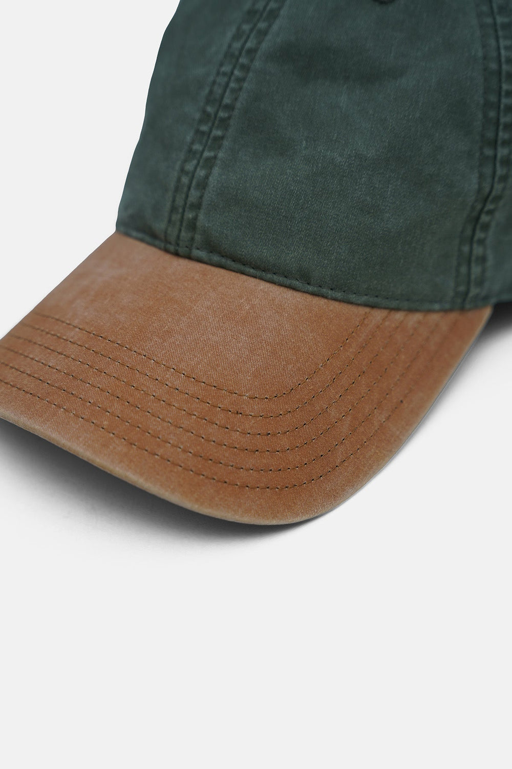 OLIVE-CONTRAST COTTON CAP