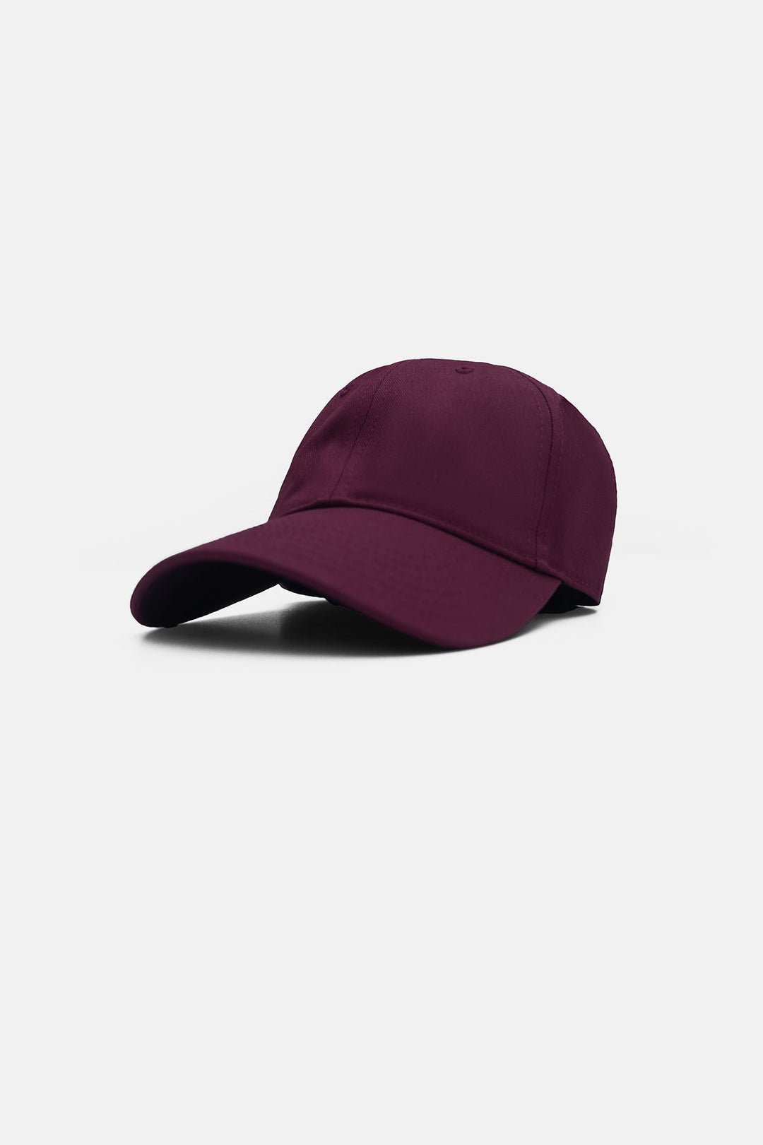 MAROON-MONOTONE COTTON CAP