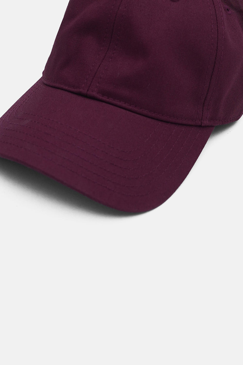 MAROON-MONOTONE COTTON CAP