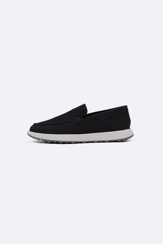 NAVY AIR LEATHER LOAFERS