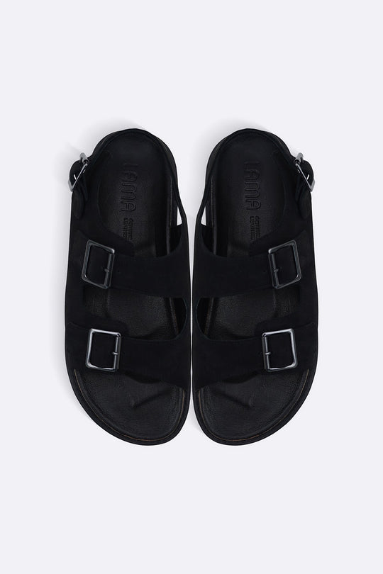 DOUBLE STRAP LEATHER SANDALS