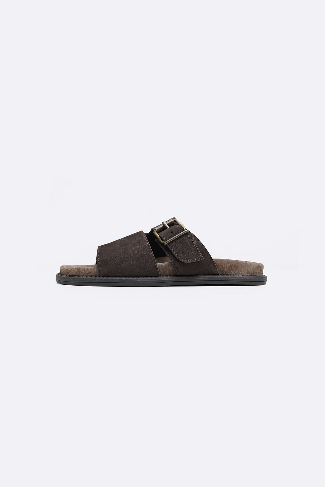 COFFEE CLASSIC LEATHER SLIDES