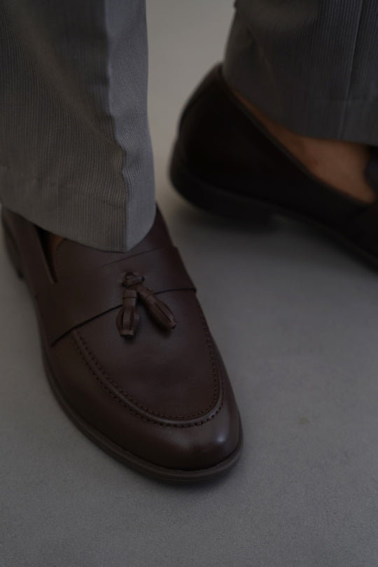 TASSEL LEATHER LOAFERS
