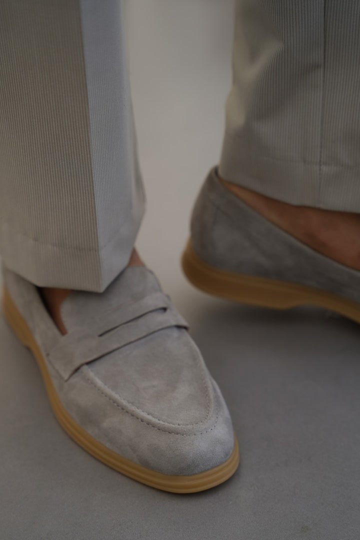 GOAT SUEDE PENNY LOAFERS