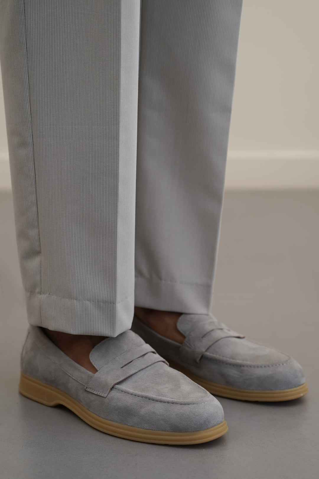 GOAT SUEDE PENNY LOAFERS