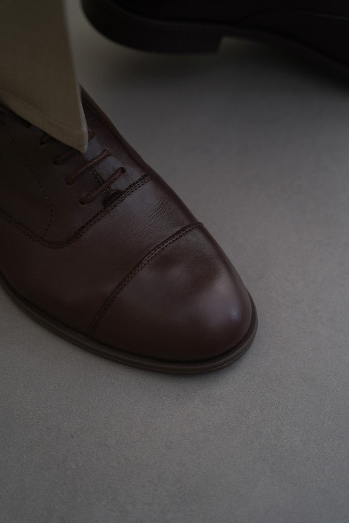 BROWN SMART LEATHER DRESS OXFORD