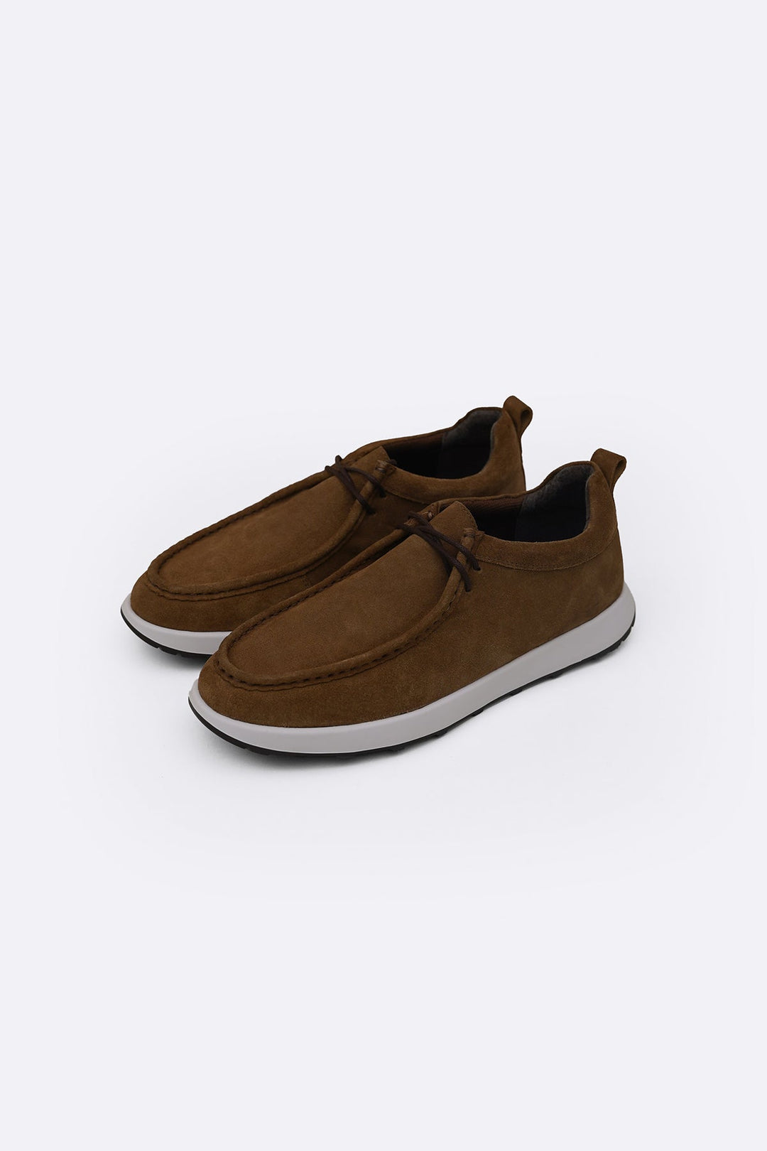 BROWN MOC TOE SUEDE WALKERS