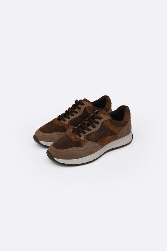 MULTI MULTI PANEL SUEDE SNEAKERS