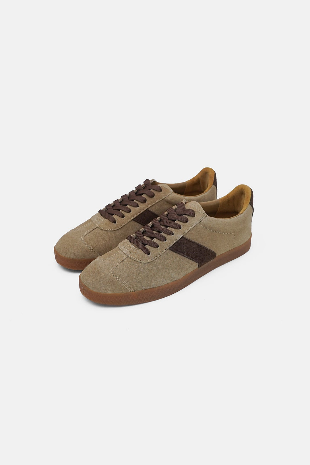 TAUPE-SUEDE RETRO SNEAKERS