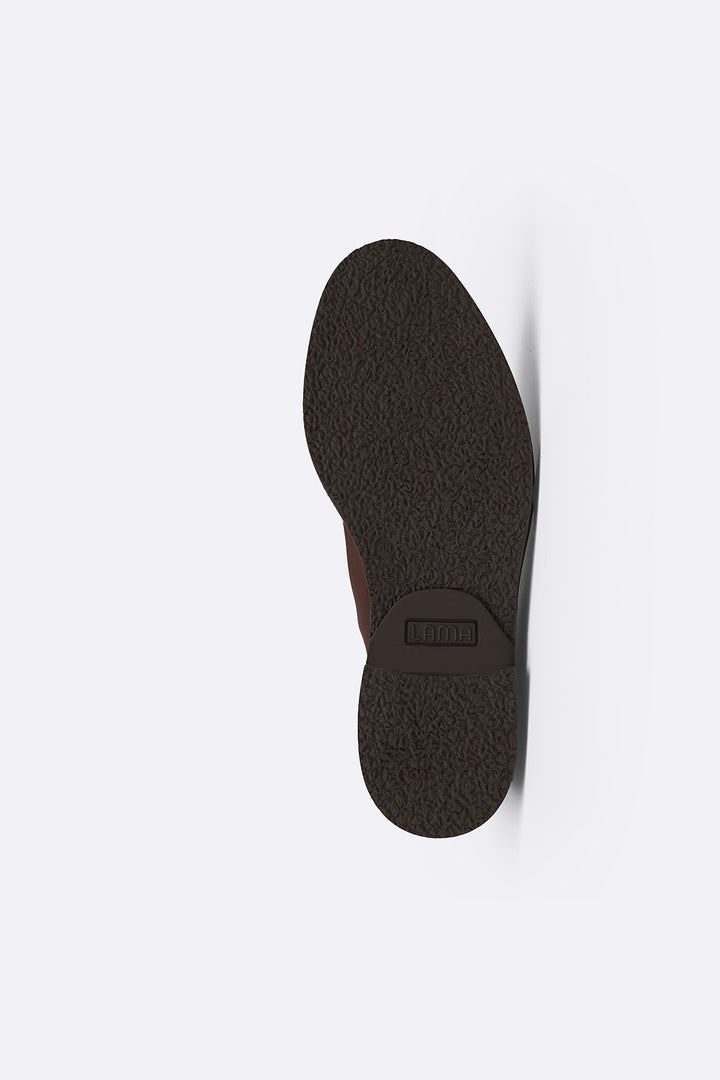 BROWN LEATHER CHELSEA BOOTS