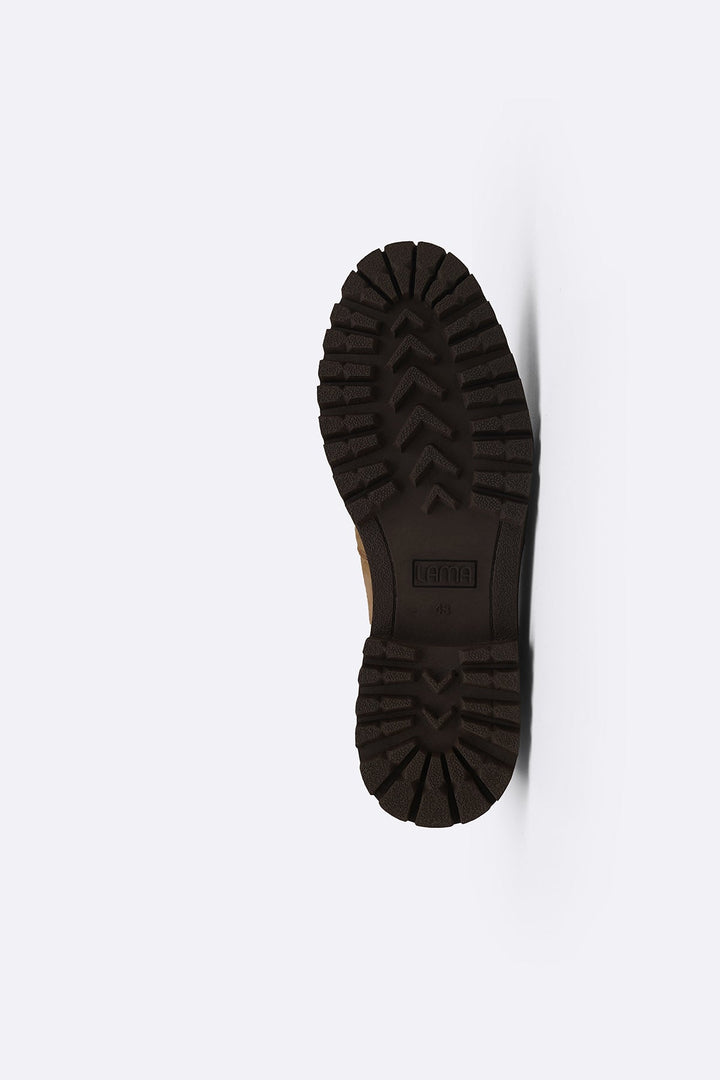 TAUPE LEATHER CHELSEA BOOTS