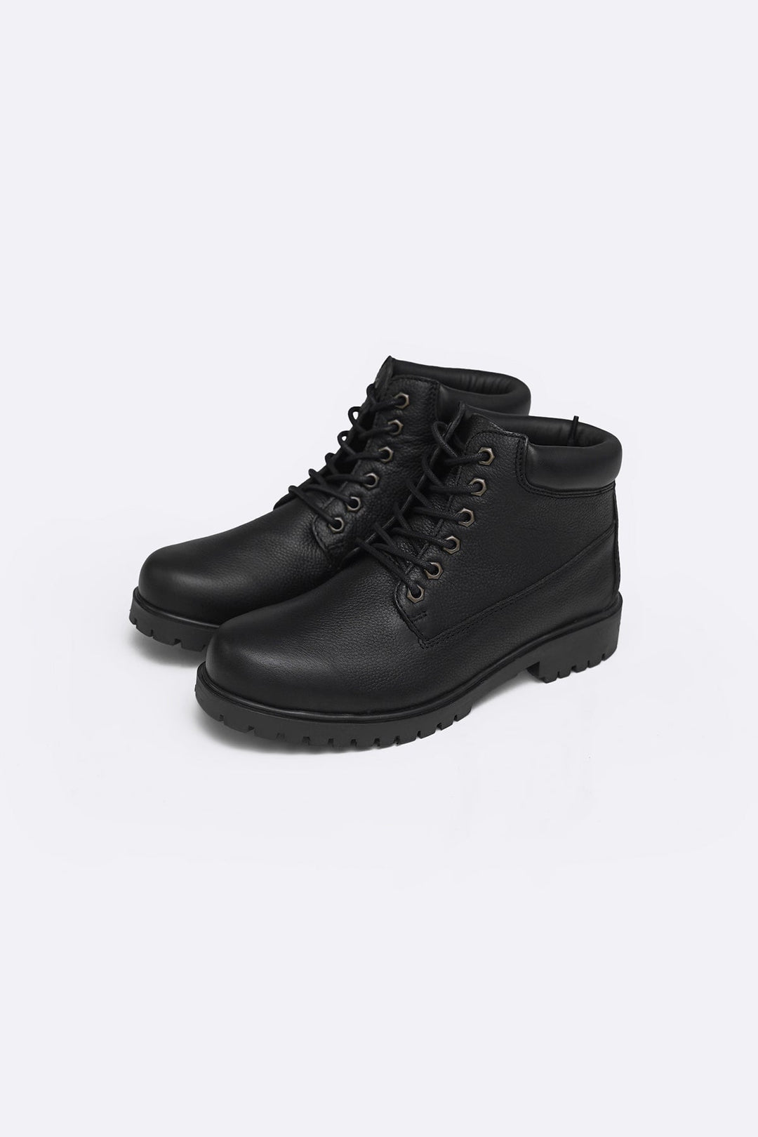 BLACK TITAN LEATHER BOOT