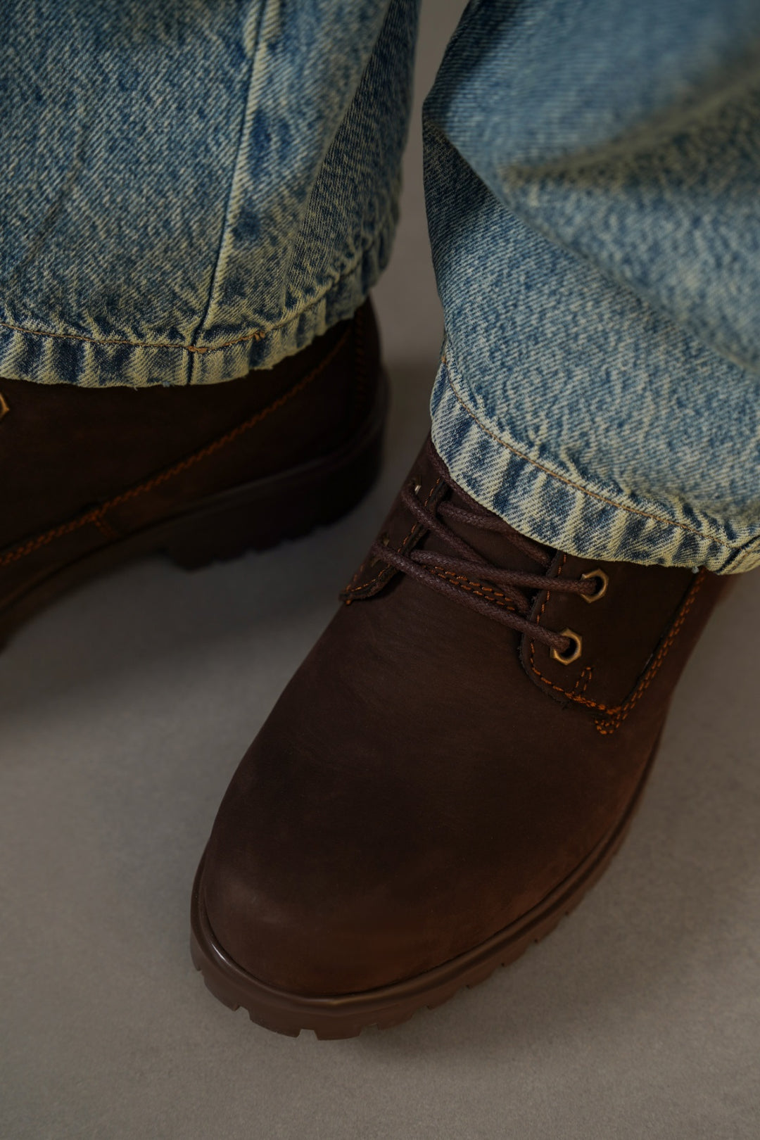 DARK BROWN TITAN LEATHER BOOT