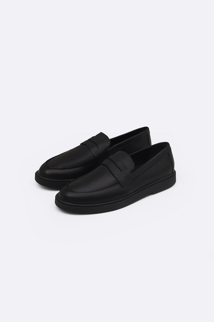 BLACK EVERYDAY LEATHER LOAFERS