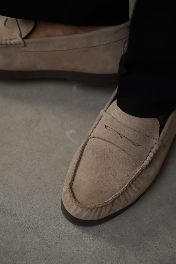 GOAT SUEDE LEATHER LOAFERS