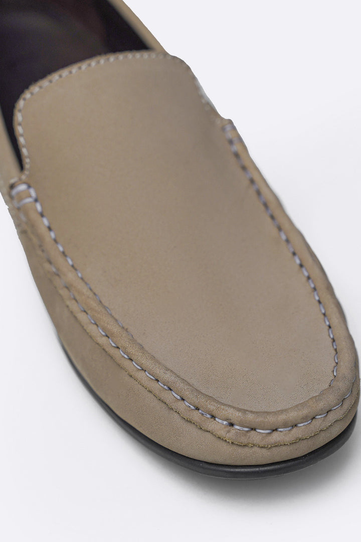 SAND COMFORT REAL LEATHER MOCCASIN