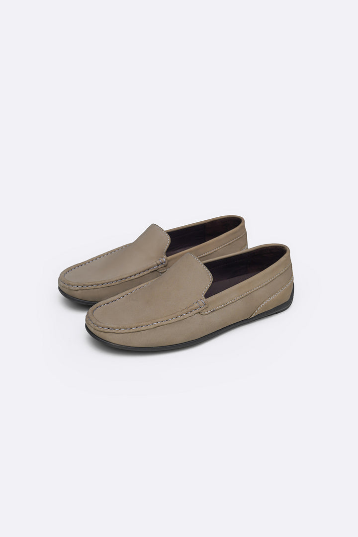 SAND COMFORT REAL LEATHER MOCCASIN