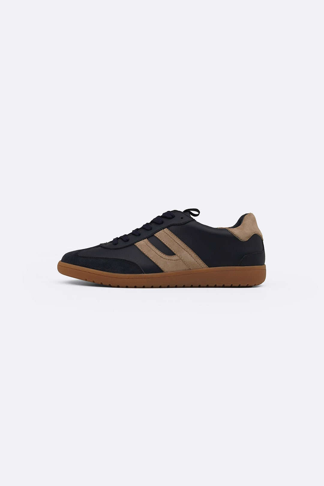 NAVY STREET LEATHER SNEAKERS