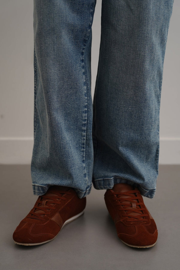 BROWN SUEDE LIFESTYLE SNEAKERS