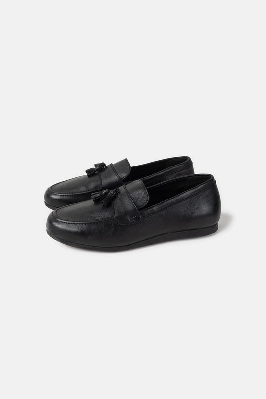 TASSEL LEATHER LOAFERS