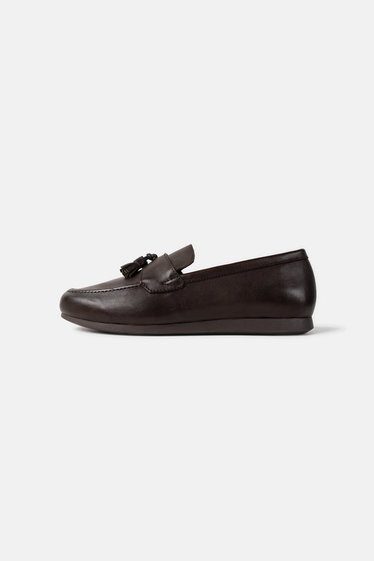 TASSEL LEATHER LOAFERS