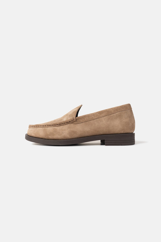 SUEDE SLIP-ON LOAFERS