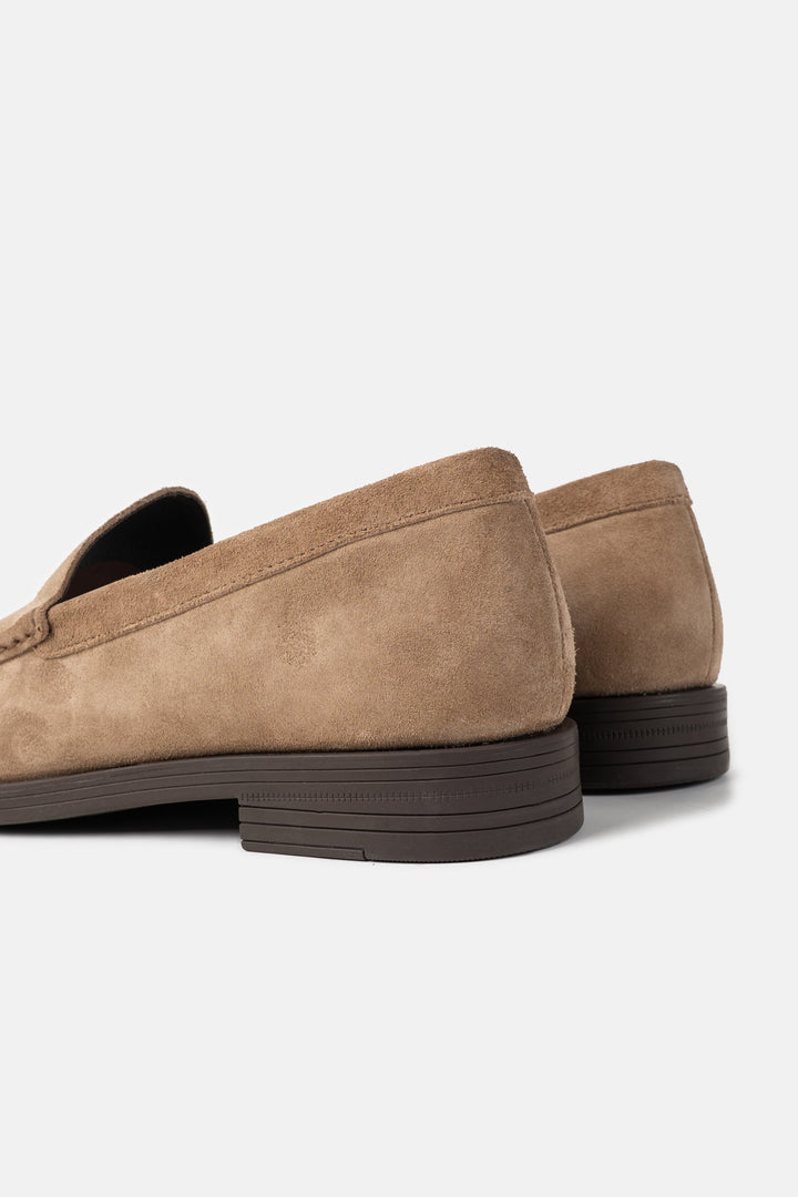 SUEDE SLIP-ON LOAFERS