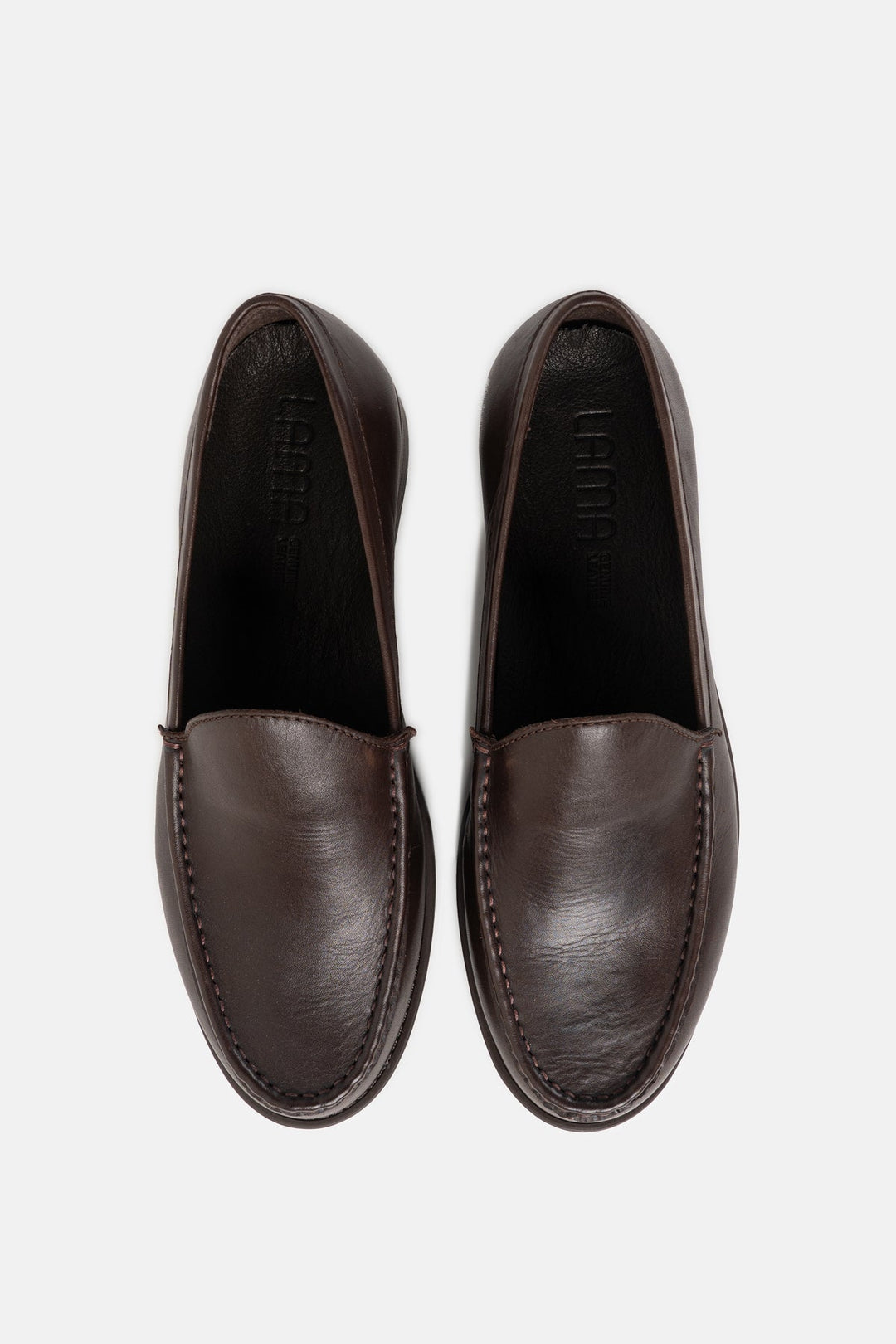 LEATHER SLIP-ON LOAFERS