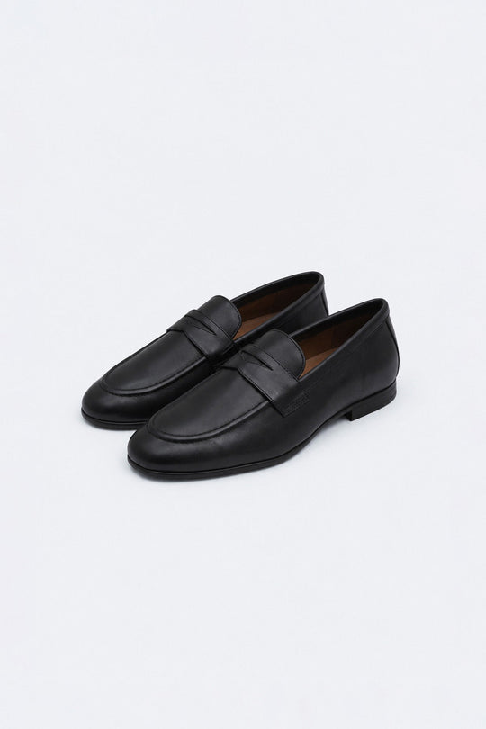 LEATHER PENNY LOAFERS