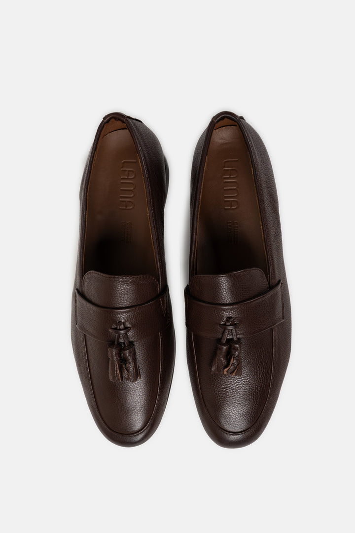 TASSELED LEATHER LOAFERS